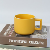 Mug à café en céramique moderne personnalisé avec poignée ergonomique, tendance, 400 ml