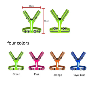 USB-C充電式LED反射ランニングベストフォンポケット付き視認性高いEN62471ナイトランニング用安全ベスト - Product Image 2