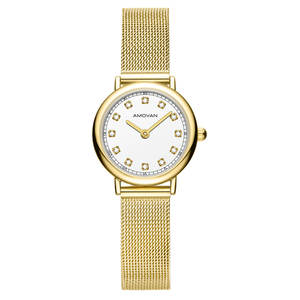 ساعة نسائية أنيقة بعقارب رقمية من الموازانيت للأساور الصغيرة، نحيفة وقابلة للتعديل ومقاومة للماء، تصميم بسيط وخفيف الوزن وأنيق - Product Image 2