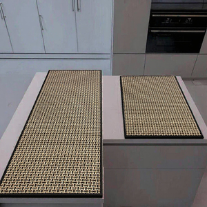 Modern Style Non-Skid <strong>Kitchen</strong> Floor Mats <strong>Washable</strong> Cut-Pile Polyester <strong>Runner</strong> for <strong>Kitchen</strong> Use - Product Image 2