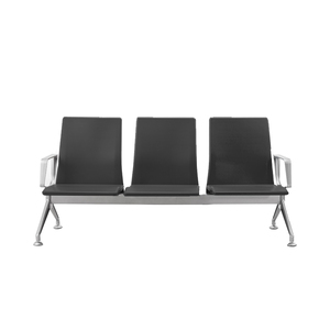 Silla de espera para 4 personas, banco público para aeropuerto con asiento acolchado de PU, para aeropuerto, hospital, banco, área de recepción - Product Image 1