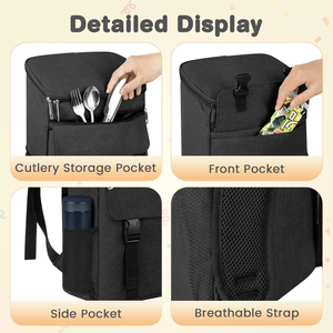 Wholesale Leakproof Waterproof Large Capacity Thermal <b>Backpack</b> Foldable Portable <b>Cooler</b> Bag For Camping Picnic Outdoor Travel - Product Image 5