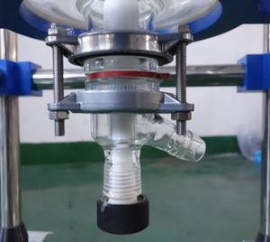 Laboratório químico vidro reator alta borosilicato vidro PLC controlada pressão navio equipamentos semi-automáticos para produção ácida - Product Image 4