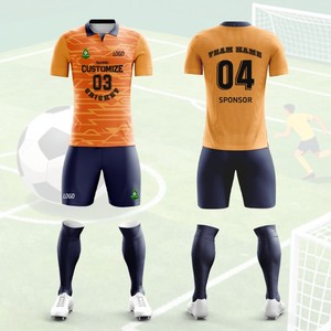 Nuove Maglie da Calcio Personalizzate 25/26, Set di Maglie da Calcio Corte per Uomo in Spandex/Poliestere con Stampa a Trasferimento Termico per Adulti - Product Image 2