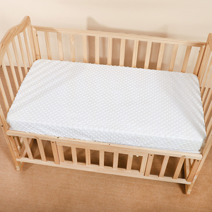 3D thoáng khí minky chấm bé Crib Sheets dệt kim cot bedding Set với sợi nhỏ điền Dot mô hình trang bị tấm - Product Image 6