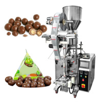 Machine d'emballage automatique de granulés pour fèves de chocolat, cacahuètes, graines, riz, maïs et snacks avec système de mesure volumétrique par godet