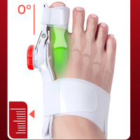 Correcteur de Hallux Valgus à Bouton Mécanique Tech Love, Réglable, Fabricant OEM, Emballage Personnalisé, Attelle de Soutien pour Grand Orteil