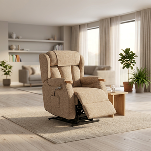 Modern Fabric Dual Motors <b>Zero</b> Gravity Living Room Sofa Chair Leisure Armchair with Portable Wheels for Living Room Home Use - Product Image 4
