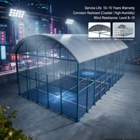Couverture de protection rétractable imperméable pour terrain de padel, structure en acier, auvent pour terrain de tennis extérieur, équipement sportif