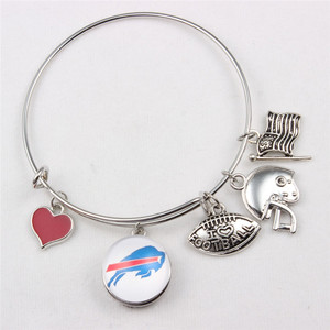 Pulsera Ajustable de Kevlar con Diseño de 32 Equipos Americanos para Hombre y <span class=keywords><strong>Mujer</strong></span> con Piedra Natural y Diseño ALEX ANI - Product Image 2