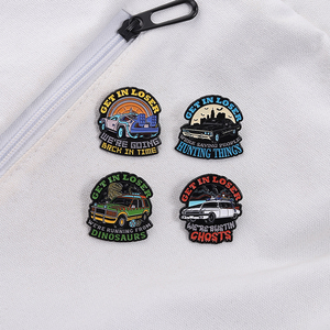 Entra perdente, stiamo tornando indietro nel tempo spille da Film di fantascienza con distintivo di risvolto regalo di gioielli per amici - Product Image 4