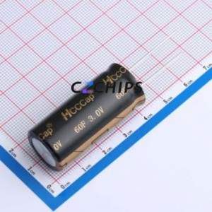 Supercondensateur 3V60F, composant traversant (THT), condensateur 18x40mm (capacité : 60F) (tension nominale : 3V) - Product Image 1