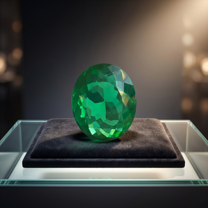 AAA+ Quality Colombian CO <b>Huge</b> Oval Cut Green Emerald 120+ Ct Certified Natural Loose Gem212 - Product Image 3