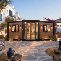 Mini-maison conteneur extensible de 20 pieds avec cuisine équipée, toilettes, toit plat – Modulaire pour hôtel, bureau, villa – Australie – Prêt à l'emploi (1A)
