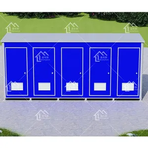wholesale Prefab Portable toilet in park/ portable toilet price in prefab home/ luxury public mobile toilet with ISO