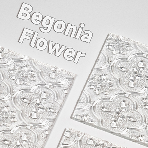 Feuille acrylique de 5 mm à texture de fleur de bégonia, traitement personnalisé de feuille de plexiglas, matière première acrylique - Product Image 2