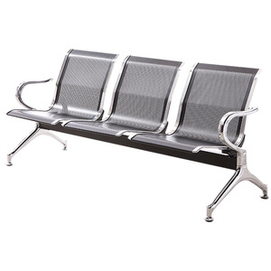 Silla de espera Bao Xian BX-RG350 de acero inoxidable con reposabrazos para uso hospitalario - Product Image 4