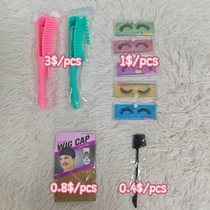 Letsfly Wig Cay Eyelashes Comb Wholesale Factory Brush with Eyes Superior Quality Label and tags Customize for <b>Yourself</b> - Product Image 2