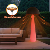 Lampe d'inondation de chauffage de jardin IP65 étanche électrique chauffante de terrasse extérieure LED lumière de changement de couleur
