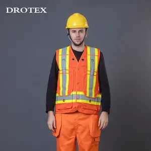 Quần Áo An Toàn Fr Nhiều Túi Tùy Chỉnh Trang Phục Làm Việc Kỹ Sư Nomex Áo Vest Bảo Hộ Lao Động Hi Vis Phản Xạ Chống Cháy Cho Nam Và Nữ