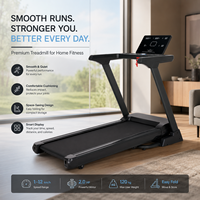 Tapis roulant K-FIT GSTF-5010, 15 niveaux d'inclinaison automatique, 16 km/h, moteur 3 CV, écran LED 6 pouces, charge sans fil, plateau de 500 mm, fitness à domicile