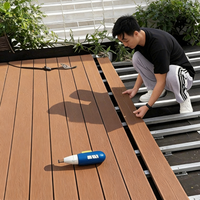 Fabrication chinoise de lames de terrasse en WPC durables, co-extrudées 3D, pour murs