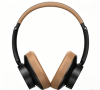 Casque audio à coussinets surdimensionnés, design métallique, ANC, léger et confortable à porter