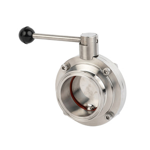 1.5 "cấp thực phẩm Hàn/chủ đề vệ sinh SS316L Van bướm - Product Image 3