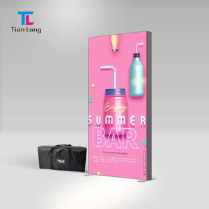 TianLang 120cm sans cadre tissu <span class=keywords><strong>LED</strong></span> panneau d'affichage boîte à lumière mince et moderne publicité Lightbox - Product Image 3