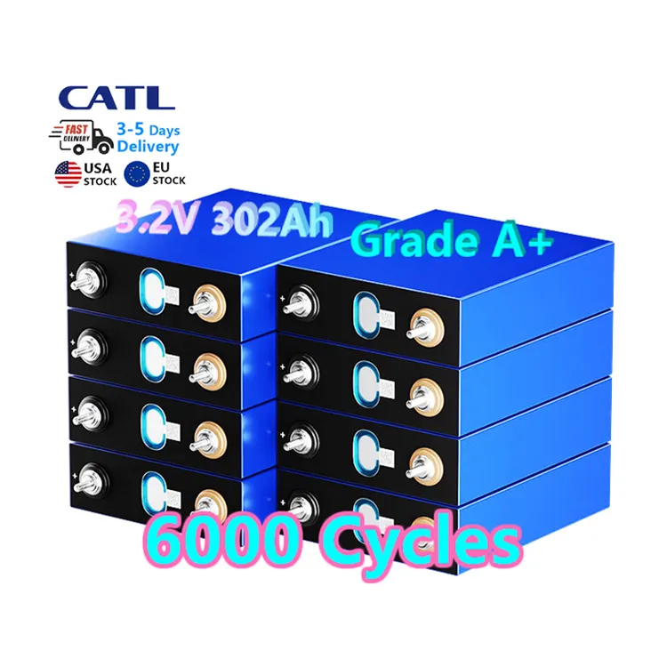 グレードA CATL 3.2V 302Ah 320Ah 280Ah6000サイクルリチウムイオンLifeP4LFPプリズムセルフリーバスバーボルトバッテリー太陽エネルギー