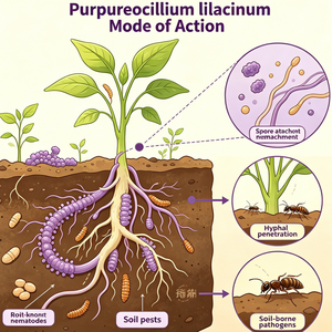 Purpureocillium Lilacinum 100 milliards d'UFC/g Insecticide biologique agricole Nématicide en poudre - Product Image 4