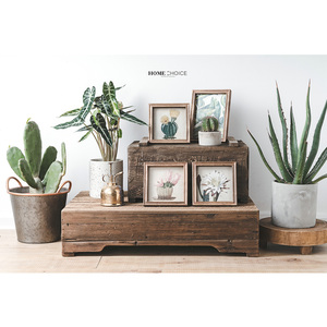 Cadre Photo Cactus en bois massif, Simple et créatif, avec Cactus, décoration pour la maison, création de bureau - Product Image 3