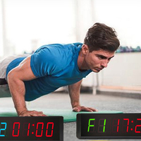 Minuterie de boxe de fitness à télécommande, minuterie numérique de compte à rebours, entraînements par intervalles, minuterie d'entraînement, horloge murale numérique, chronomètre