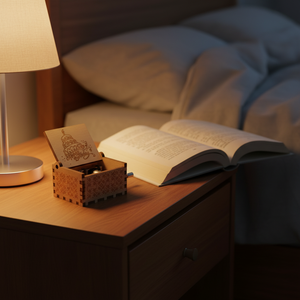 Caja de Música de Madera con Manivela YIYU, Diseño Rectangular Minimalista Moderno, Grabado Pintado, Sonido de 30 Segundos, Ideal para <span class=keywords><strong>Cumpleaños</strong></span> - Product Image 6