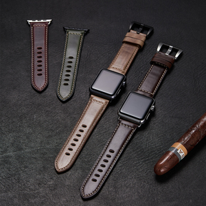 Sostituzione del <span class=keywords><strong>cinturino</strong></span> dell'orologio <span class=keywords><strong>in</strong></span> vera <span class=keywords><strong>pelle</strong></span> Horween Chromexcel per <span class=keywords><strong>Apple</strong></span> <span class=keywords><strong>Watch</strong></span> e orologi generali (accetta altre personalizzazioni) - Product Image 4