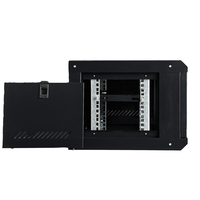 Armoire murale de serveur mini 19 pouces 530*400 4U/6U/9U/12U pour télécommunications et données, avec porte vitrée, en stock