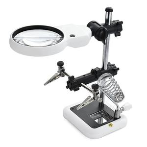 Loupe de lampe de Table, Clip auxiliaire LED 20mm, Kit de <span class=keywords><strong>fer</strong></span> à <span class=keywords><strong>souder</strong></span>, réparation de soudure Circuit imprimé, batterie enfichable, loupe de lampe de Table - Product Image 1