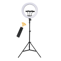 Kit d'éclairage photographique, ensemble de boîtes à lumière LED pour vidéo, anneaux lumineux de 18 pouces, boîtes à lumière photo, support pour diffusion en direct sur Youtube