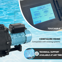 Pompe de piscine intelligente Jade 1100W à trois vitesses, 220V 50Hz WEF 4.9, certifiée ETL CE, ultra silencieuse, 2 pouces, pour piscine et spa