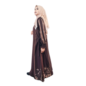Robe musulmane Abaya Femme Haute Qualité Bon Prix Vente en Gros Cerutiy Bonne Qualité Femme Ramadhan Kreem Edition - Product Image 5