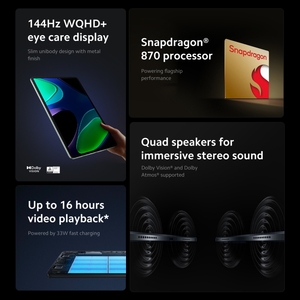 Venta caliente 2024 más nuevo Xiaomi <span class=keywords><strong>Redmi</strong></span> <span class=keywords><strong>Pad</strong></span> <span class=keywords><strong>6</strong></span> 11 pulgadas, 8GB + <span class=keywords><strong>128GB</strong></span> 13MP Cámara 8840mAh Tablet PC - Product Image 6