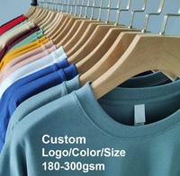 T-shirt Homme Grande Taille Personnalisé à Épaules Tombantes 100% Coton Épais et Lourd OEM Coupe Boxy Vierge Surdimensionné