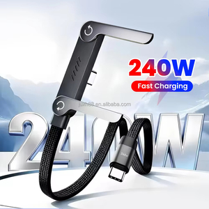 <span class=keywords><strong>C</strong></span>âble de charge rapide USB-<span class=keywords><strong>C</strong></span> vers USB-<span class=keywords><strong>C</strong></span> <span class=keywords><strong>2</strong></span>-en-1 240W avec support pliable et <span class=keywords><strong>c</strong></span>âble de données Type-<span class=keywords><strong>C</strong></span> pour iPhone 17 16 - Product Image 1
