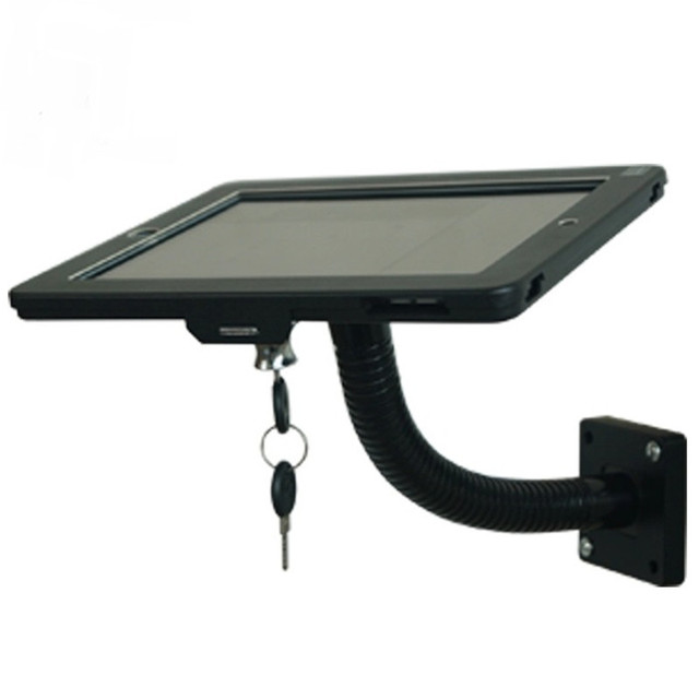 gooseneck adjustable security screwed desk display tablet POS stand
