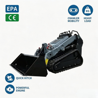 Chargeuse compacte sur chenilles V2000 de fabrication professionnelle, 75 CV, moteur Cummins, avec système hydraulique haute efficacité