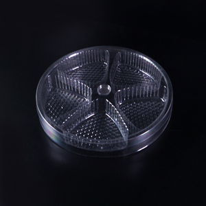 <strong>Plastic</strong> <strong>Tray</strong> With Dividers <strong>Disposable</strong> Round 5 Compartments Food <strong>Plastic</strong> Fruit <strong>Tray</strong> With Lid - Product Image 6