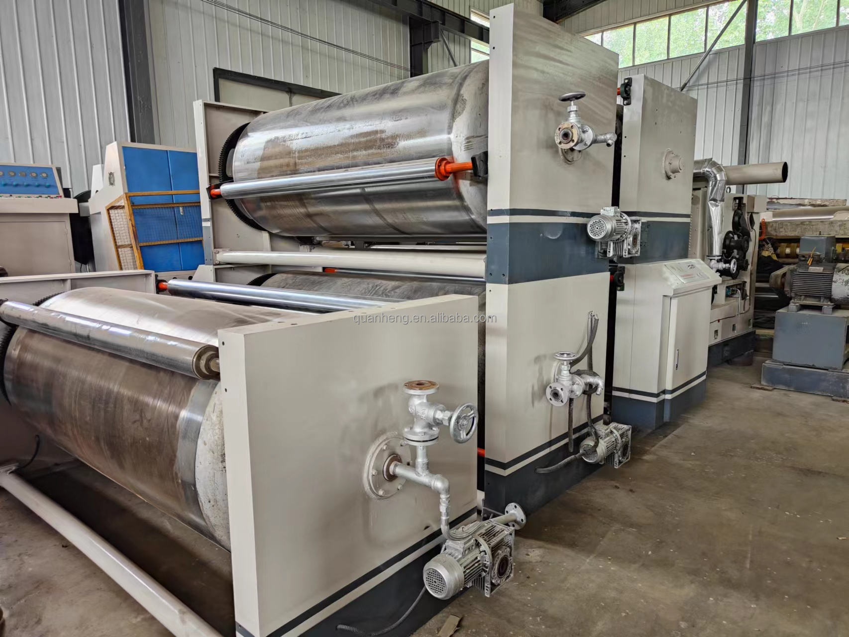 Second Hand 1800mm Corrugated Cardboard Production Line 100m/Min
