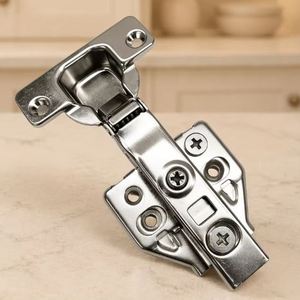 Charnière de porte de <span class=keywords><strong>placard</strong></span> dissimulée à fermeture amortie hydraulique Malpha en acier réglable en 3D pour armoires de cuisine, chambre et salle à manger - Product Image 1