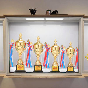 Gros Grand Trophée d'Or Coupe Match Sportif Trophée en Métal Première Place Gagnant Prix pour les Tournois Compétitions - Product Image 3