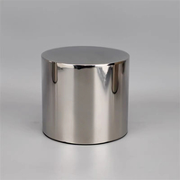 Table à thé/café en acier inoxydable, 37.5x37.5x45cm, ovale, Design minimaliste et moderne, ignifuge, résistant à l'humidité, meubles de salon
